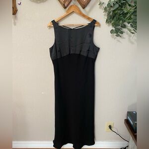 EVAN PICONE black sleeveless midi ankle formal dress prom homecoming vintage 14